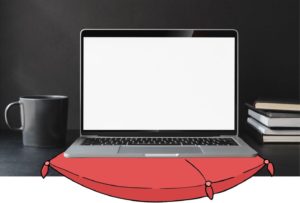 Notebook Kissen